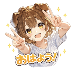 Yuru-Kawa Dog Ear Girl