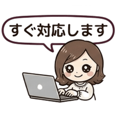 Cute & Polite Office Reply Stickers