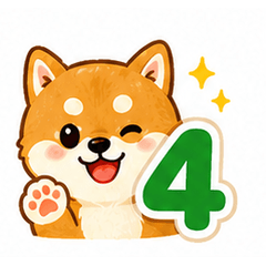 Cute Shiba Inu Stickers Vol.4 TH