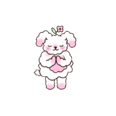 Pink bunny wiggling