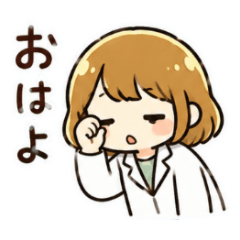 Soft Science Girl Daily Stickers