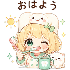 Kawaii Dental Hygienist Daily Stickers