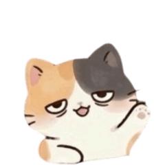 Pastel three-haired Cat Sanpaku eyes