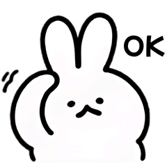 yarukinaiusagi sticker