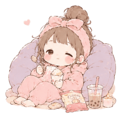 Self-Care Girl: Gentle Daily Stickers