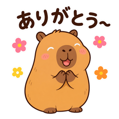 Event-themed stamps AI capybara