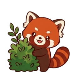 Cute Red  Panda Stickers400