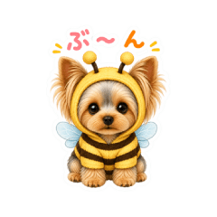 Yorkie Animal Dress-Up Stickers