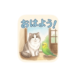 Choco and Muku Cat Stickers 1