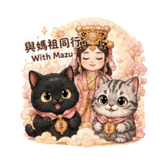 黑小咪&蔡飛飛、與媽祖同行、平安喜樂