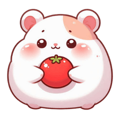 Cute pastel hamster (ENG)