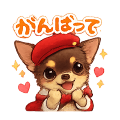 Red Chihuahua Daily Stickers