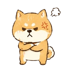 Grumpy but Cute Shiba Inu