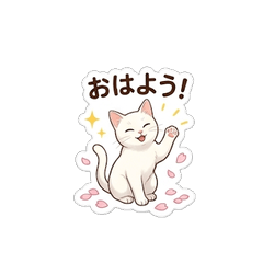 Hinata the White Cat
