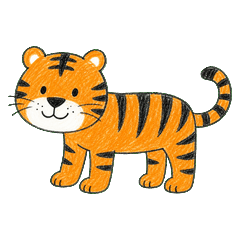 Drawing Tiger Stickers 2