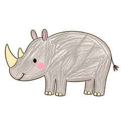 Drawing Rhino Stickers 2