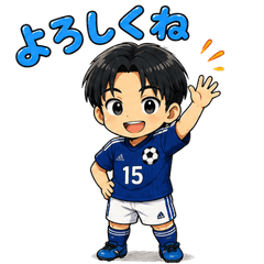 Dreaming Little Japan Soccer Stickers