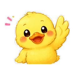 Fluffy Duckling Daily Stickers