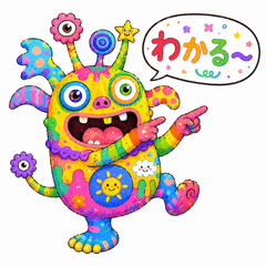 Rainbow Weirdie Stickers