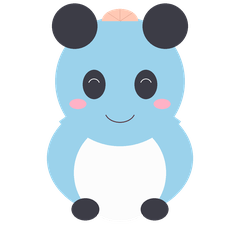 Sea Panda's Round Daily Stickers