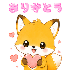 Cute fox stickers 618