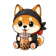 Cute Shiba Inu Ninja