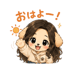 Dog girl - Daily Chat Stickers