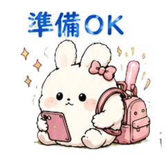 Uni Fangirl Rabbit - Stan Life Stickers