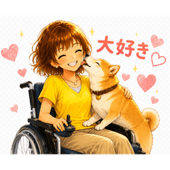 Hidamari-chan & Shiba Daily Stickers