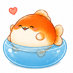 A very fat goldfish