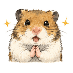 Cute Golden Hamster Stamps[everyday use]