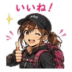 Mountain Climbing Girl Stickers 24