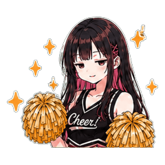 Sharp-Tongued Cheerleader Stickers 32pcs
