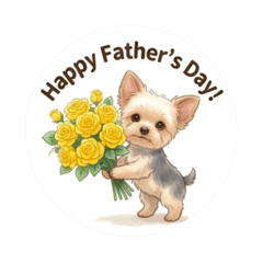 Yorkie Father's Day stamp