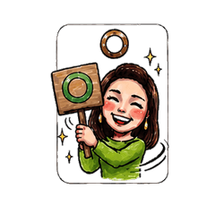 Cute Adult Woman Daily Stickers