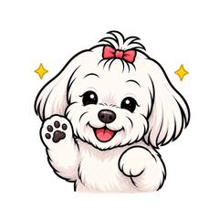 Cute Maltese Everyday Stickers