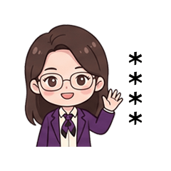 紫色客服女孩