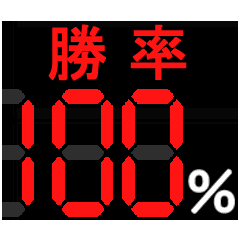 色々な～％を報告スタンプ
