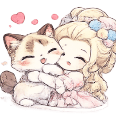 Madame and Her Cat