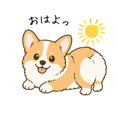 Cute Corgi Dog Stickers29