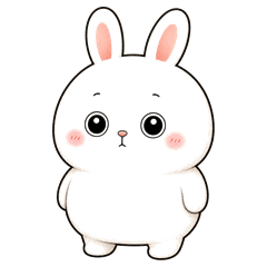 Surreal Black Bunny Stickers