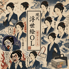 Modern Ukiyo-e OL: Facade vs. Reality