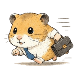 Cute Golden Hamster Stamps[business use]
