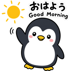 Cute penguin sticker001