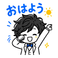 White Suit Energetic Daily Stickers