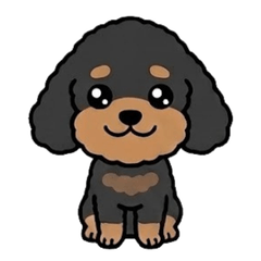 Cute dog and friend's daily use sticker
