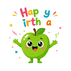 green apple happy birthday!!