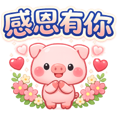可愛豬* 實用語問候