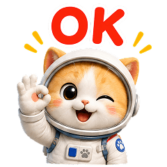Space Cat Captain: Daily Stickers