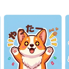 Cute gestures of Corgis
